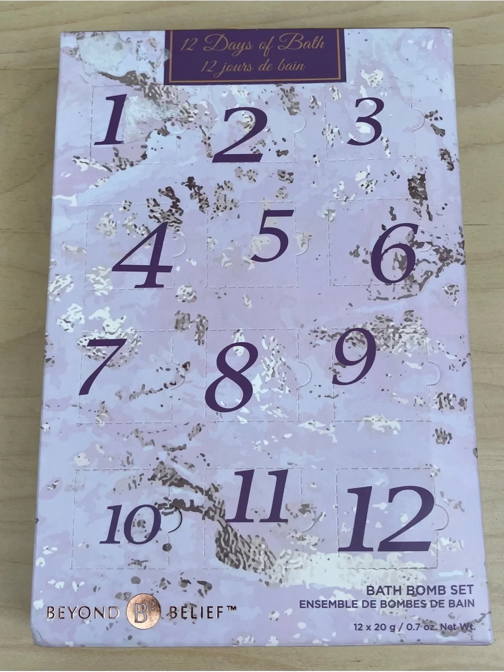Beyond Belief 12 Days Of Bath Bombs - Bath Bomb Gift Set New In Box
